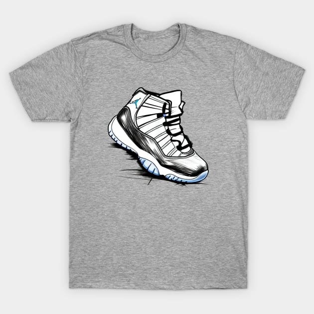 AJ XI - Sketch T-Shirt by Buff Geeks Art